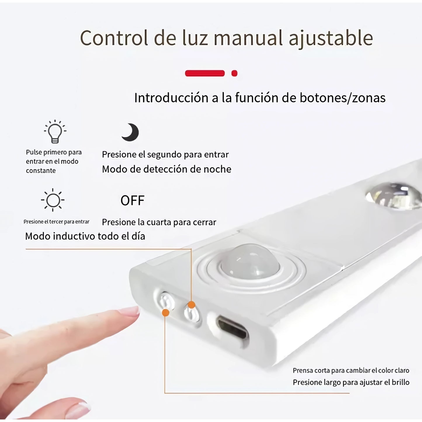 ¡PROMO 3X1! Barras Led con Sensor Movimiento 3en1