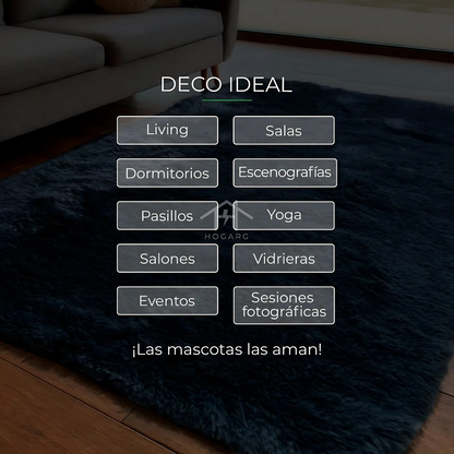 Alfombra Nordica Moderna Pelo Largo 1x1,5Mts